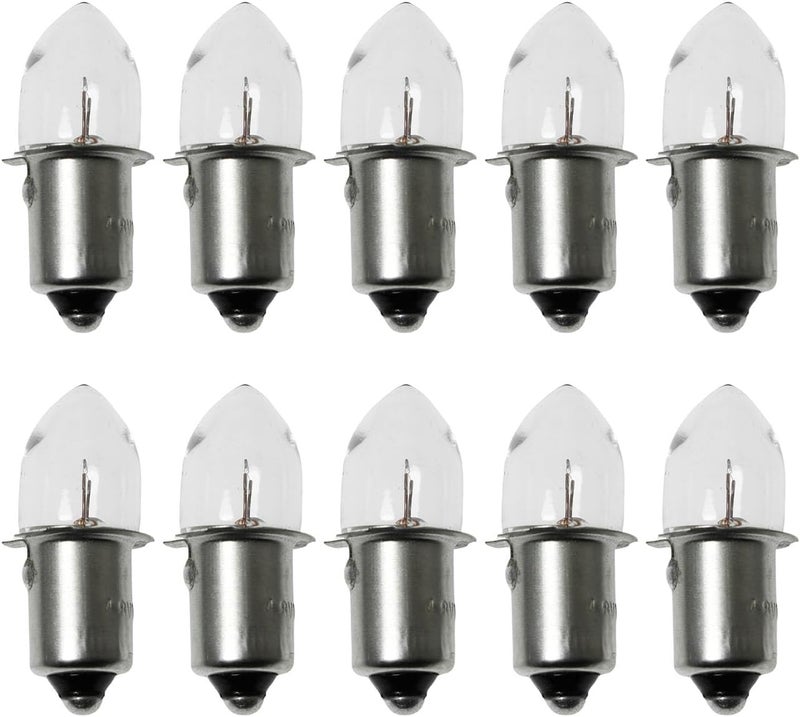 SQXBK 10PCS 102.4V0.7A Krypton Flashlight Bulb Replacement Bayonet Base Bulb Bayonet Base Krypton Replacement Bulb Flashlight Bulbs - Image 1